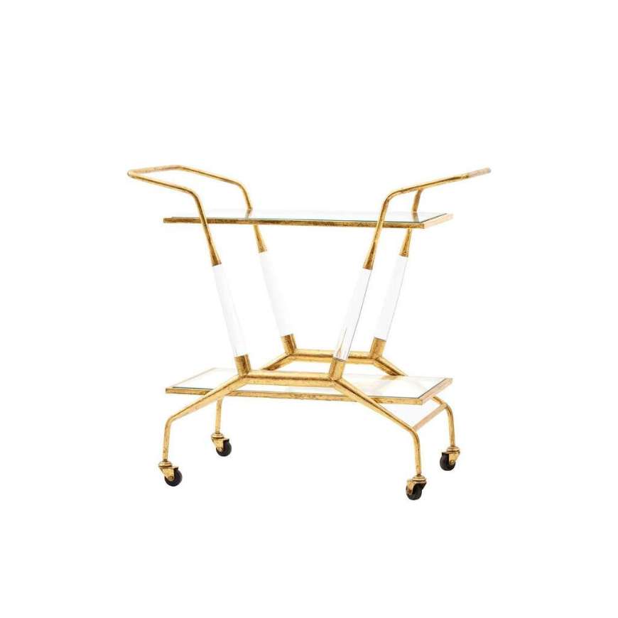 Picture of JEPSON BAR CART, GOLD LEAF