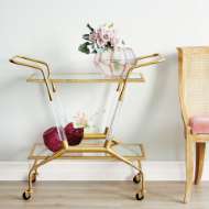 Picture of JEPSON BAR CART, GOLD LEAF