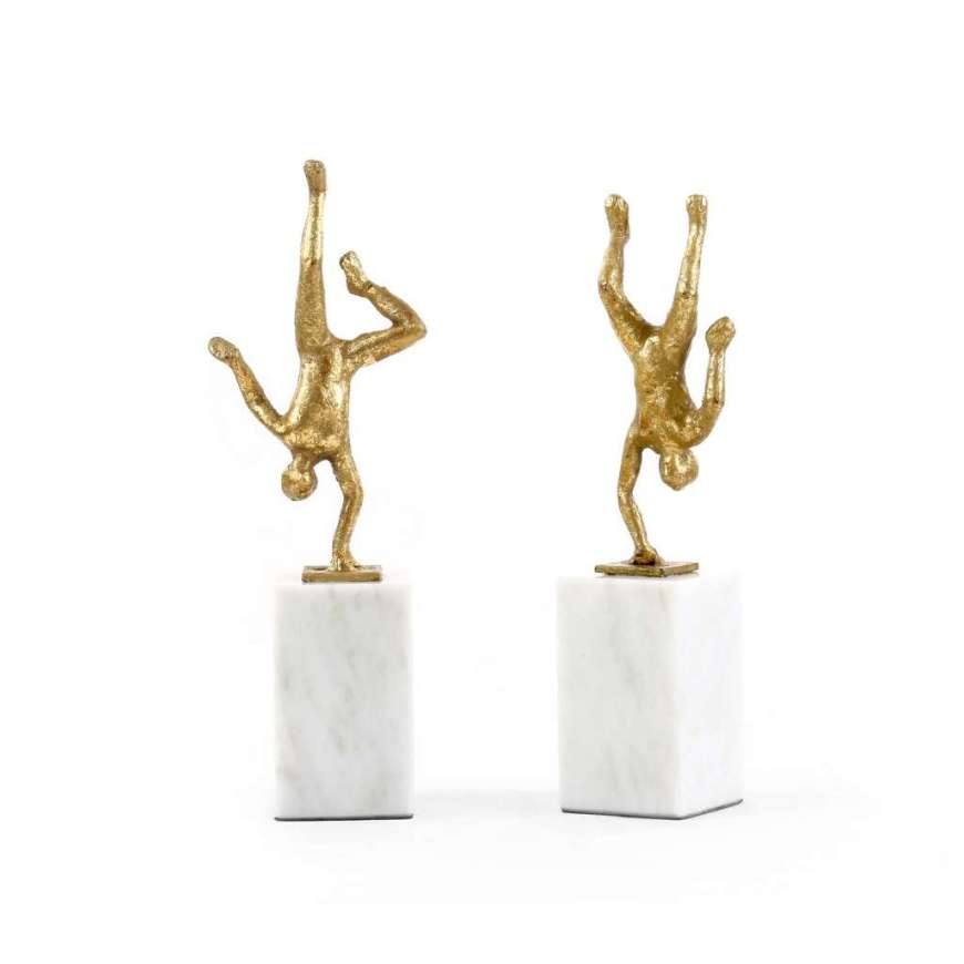 Picture of HANDSTAND STATUE, GOLD LEAF