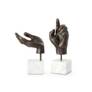 Picture of HANDS STATUE (PAIR), BRONZE