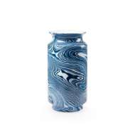 Picture of CASPIAN TALL VASE, BLUE AND WHITE