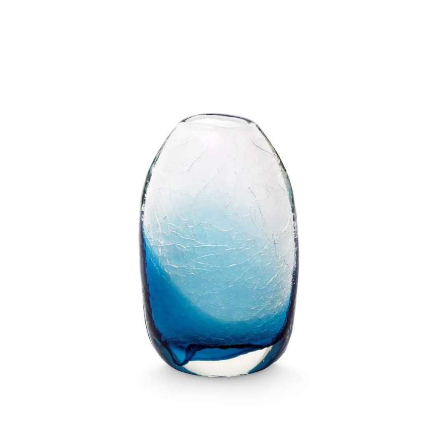 Picture of ADELA SMALL VASE, MEDITERRANEAN BLUE