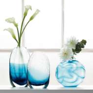 Picture of ADELA SMALL VASE, MEDITERRANEAN BLUE