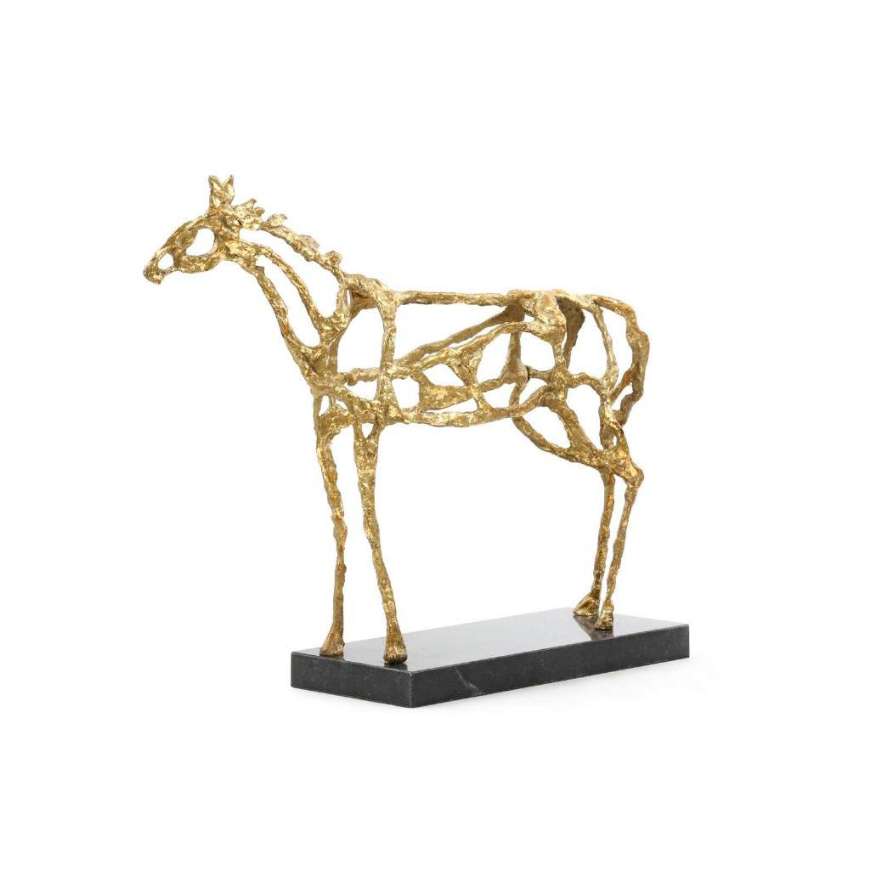 Picture of ARABIAN HORSE STATUE, GOLD LEAF