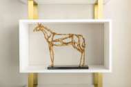 Picture of ARABIAN HORSE STATUE, GOLD LEAF