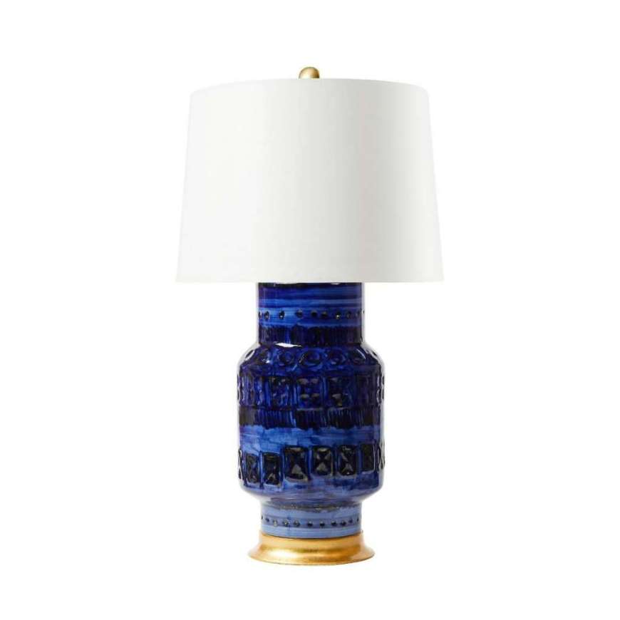 Picture of ARISTIDE LAMP WITH SHADE, ROYAL BLUE