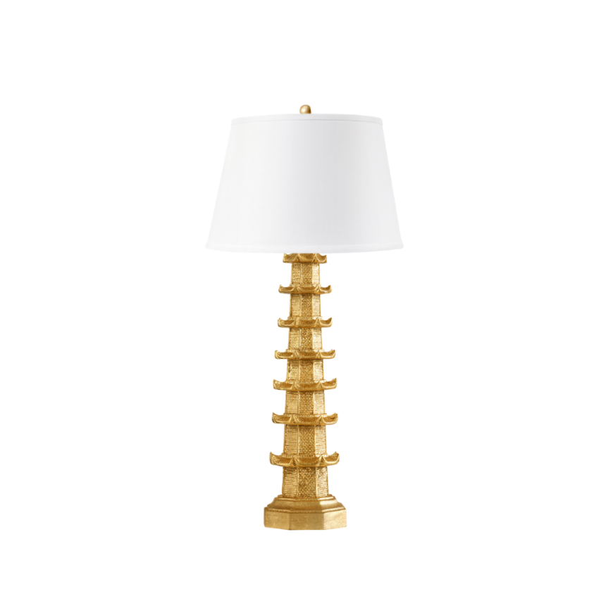 Picture of BRIGHTON LAMP, GOLD LEAF