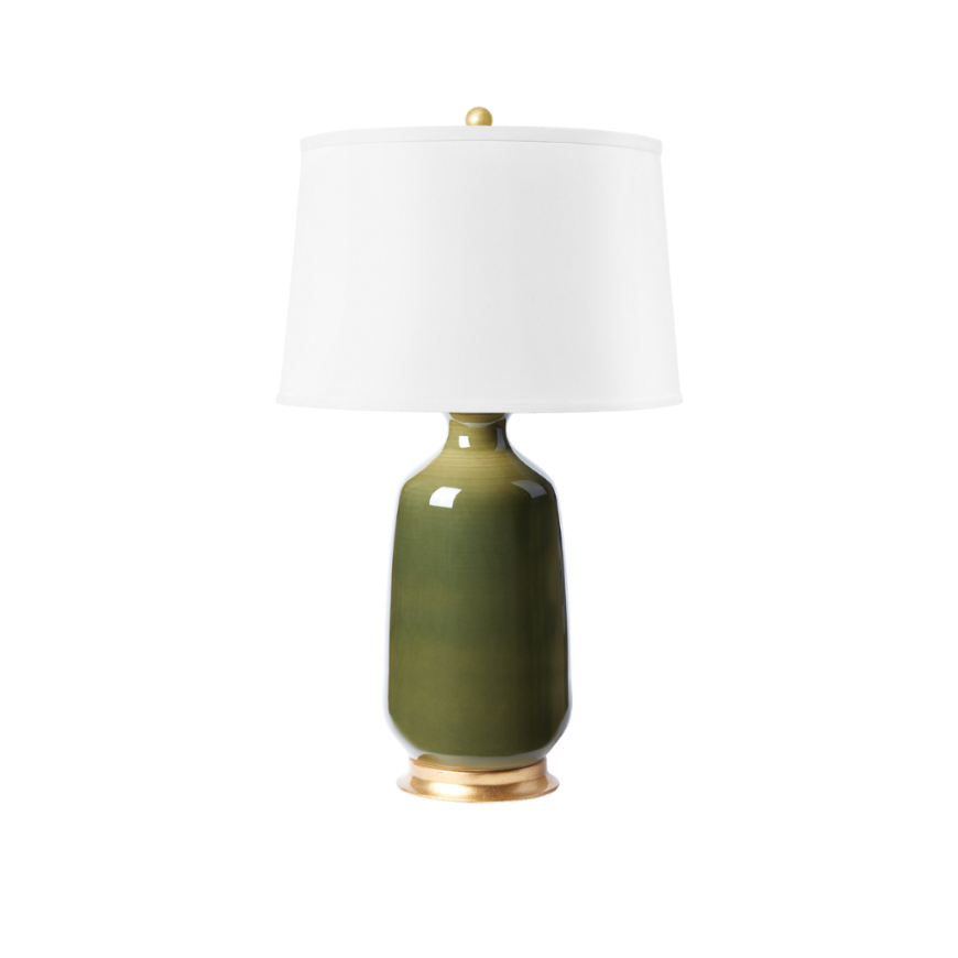 Picture of CAROLYN LAMP WITH SHADE, OLIVE GREEN