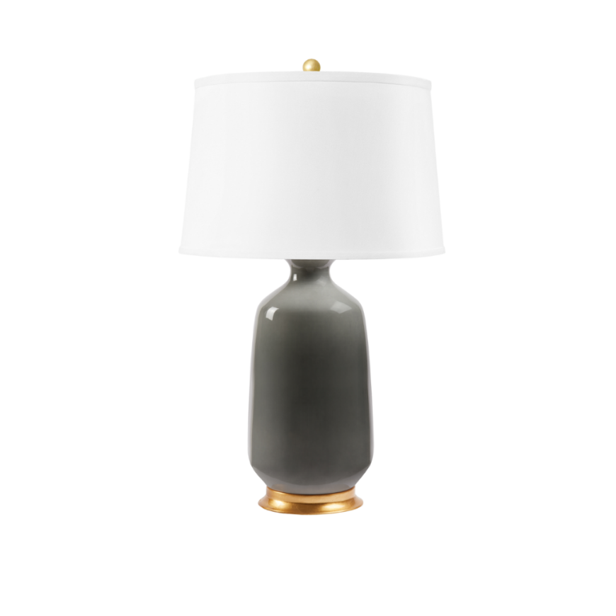 Picture of CAROLYN LAMP WITH SHADE, STORMY GRAY