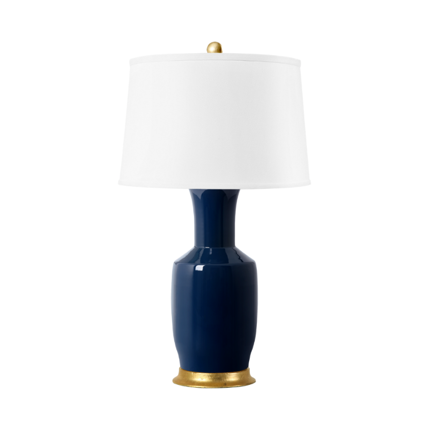 Picture of ALIA LAMP WITH SHADE, NAVY BLUE