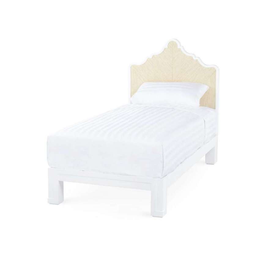 Picture of VICTORIA TWIN HEADBOARD WITH BED FRAME, NATURAL TWILL, VANILLA