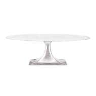 Picture of STOCKHOLM 95" OVAL DINING TABLE TOP, CARRARA