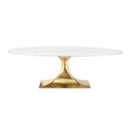 Picture of STOCKHOLM 95" OVAL DINING TABLE TOP, CARRARA