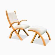 Picture of HERRON LOUNGE CHAIR WITH FOOTSTOOL