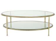 Picture of SPINDLE OVAL 2-TIER COFFEE TABLE