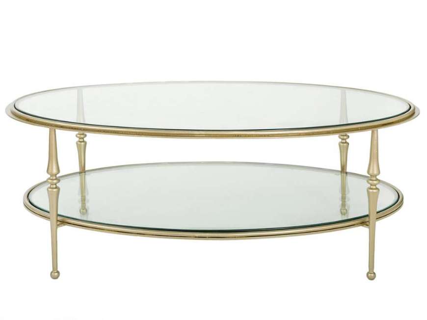 Picture of SPINDLE OVAL 2-TIER COFFEE TABLE