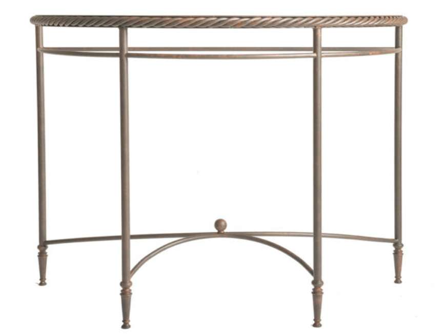 Picture of ROPE TWIST DEMI-LUNE CONSOLE TABLE