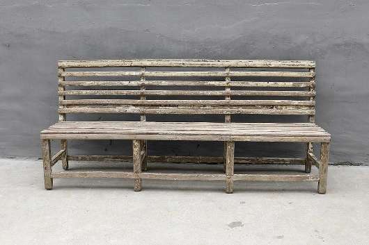 Picture of ANTIQUE POPLAR BENCH