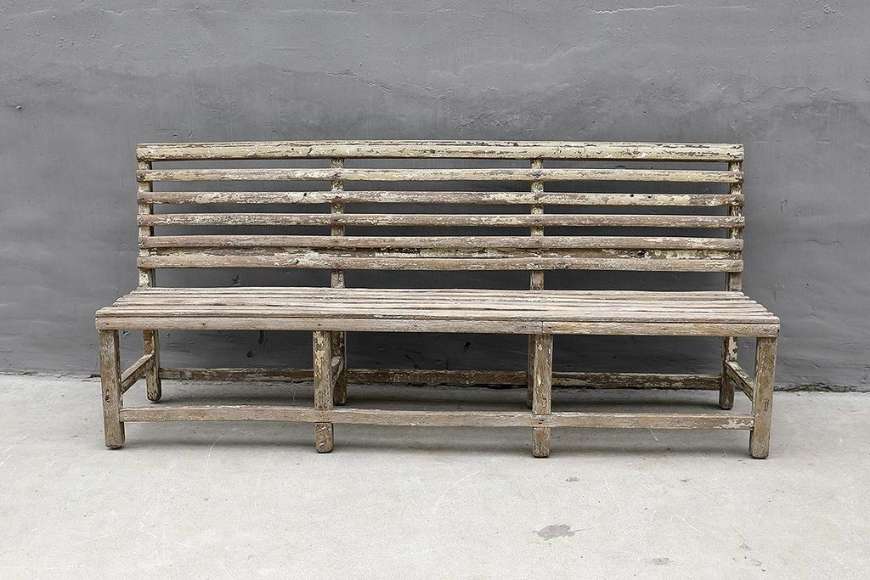 Picture of ANTIQUE POPLAR BENCH