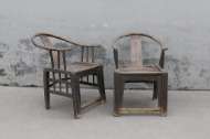 Picture of ANTIQUE PAIR OF ARMCHAIRS