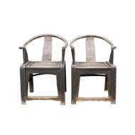 Picture of ANTIQUE PAIR OF ARMCHAIRS