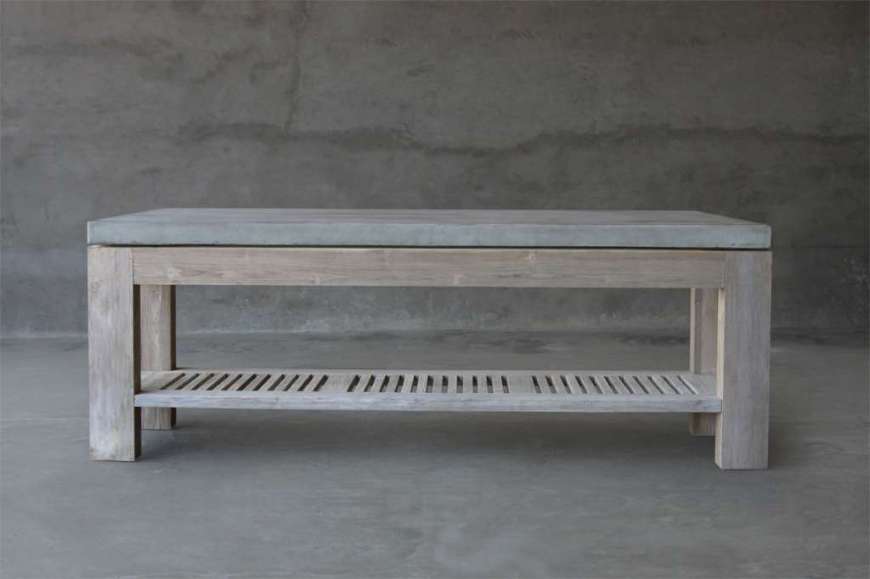 Picture of CONCRETE & RECLAIMED TEAK CONSOLE