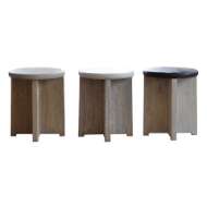 Picture of CONCRETE AND ELM SIDE TABLE