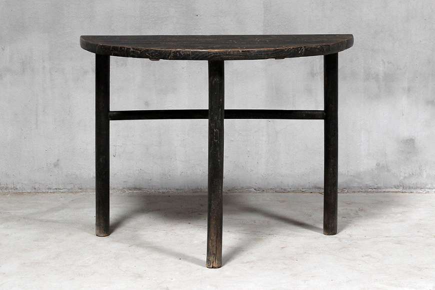 Picture of ANTIQUE DEMI LUNE TABLE