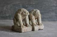 Picture of CARVED CHINESE GUARDIAN LIONS