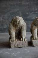 Picture of CARVED CHINESE GUARDIAN LIONS