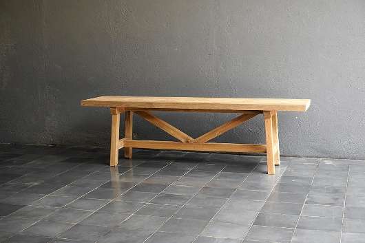 Picture of TEAK FRENCH FARM BENCH