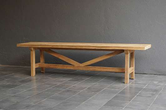 Picture of TEAK FRENCH FARM BENCH