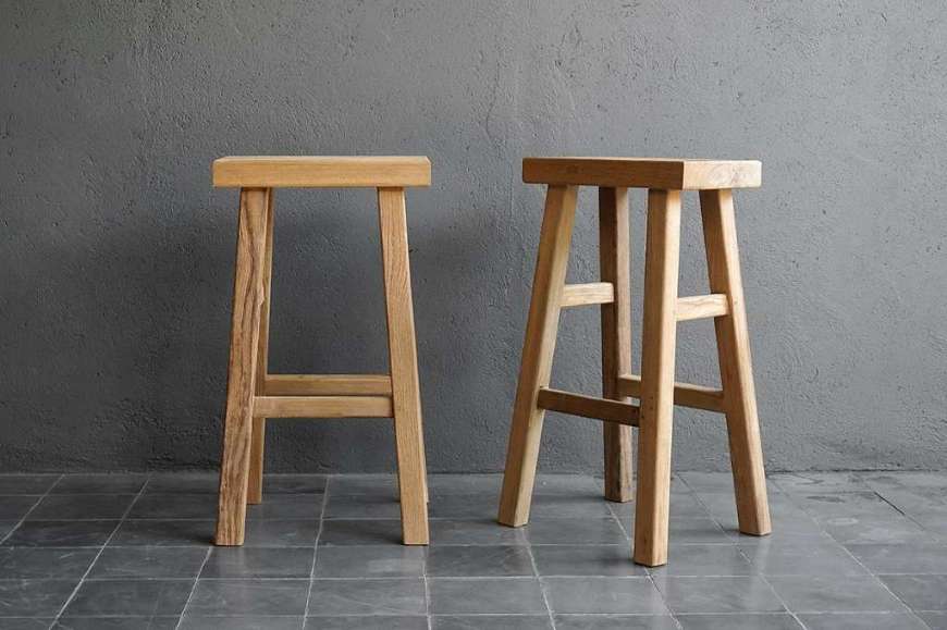 Picture of RECLAIMED TEAK BAR STOOL