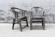 Picture of ANTIQUE PAIR OF ARMCHAIRS