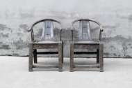 Picture of ANTIQUE PAIR OF ARMCHAIRS