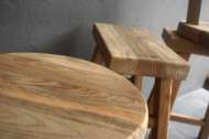 Picture of RECLAIMED TEAK ROUND  COUNTER STOOL