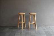 Picture of RECLAIMED TEAK ROUND BAR STOOL