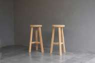 Picture of RECLAIMED TEAK ROUND BAR STOOL