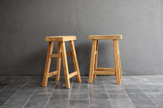 Picture of RECLAIMED TEAK COUNTER STOOL