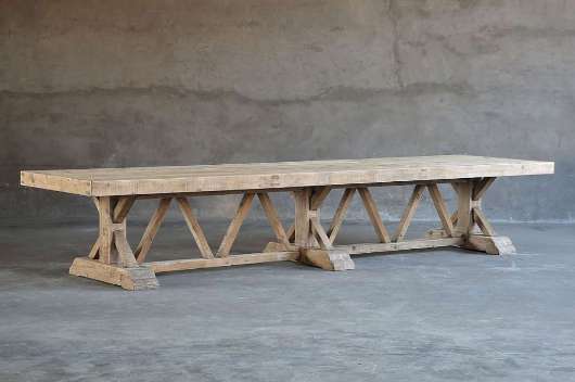 Picture of SALVAGED WOOD TRESTLE TABLE