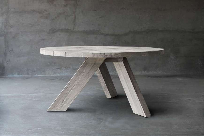 Picture of RECLAIMED TEAK TABLE – V-BASE