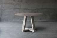 Picture of CONCRETE & RECLAIMED TEAK TABLE – X-BASE