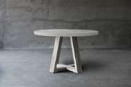 Picture of CONCRETE & RECLAIMED TEAK TABLE – X-BASE