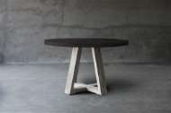 Picture of CONCRETE & RECLAIMED TEAK TABLE – X-BASE