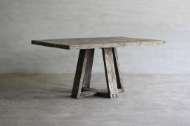 Picture of RECLAIMED ELM PLANK TABLE – X-BASE