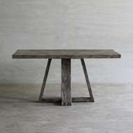 Picture of RECLAIMED ELM PLANK TABLE – X-BASE