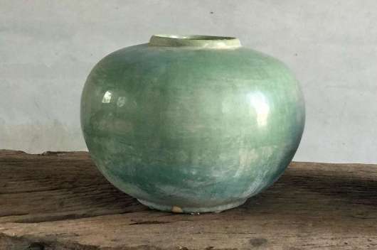 Picture of AGED LIGHT GREEN VASE FROM HENAN