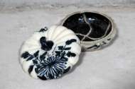 Picture of ANTIQUE PORCELAIN HAND PAINTED PUMPKIN