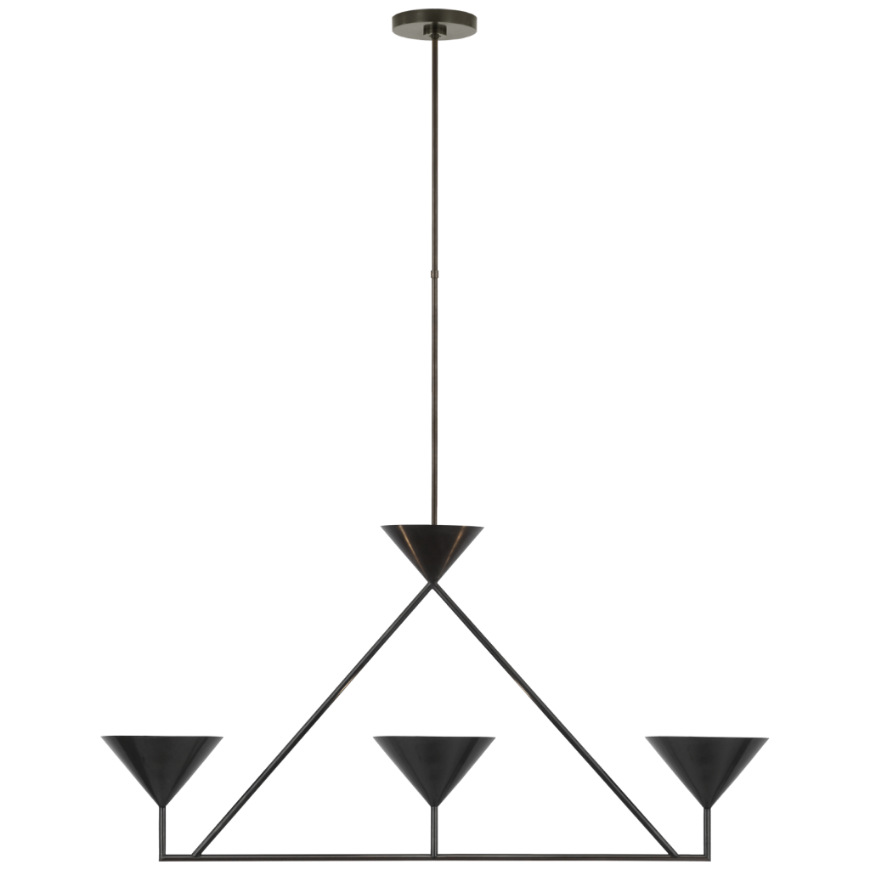 Picture of ORSAY MEDIUM 3-LIGHT LINEAR CHANDELIER (OPEN BOX)