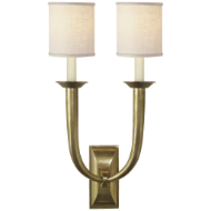 Picture of FRENCH DECO HORN DOUBLE SCONCE (OPEN BOX)